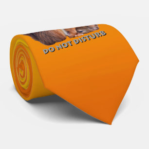 Cravate Ne Pas Déranger (Jaune/Orange)
