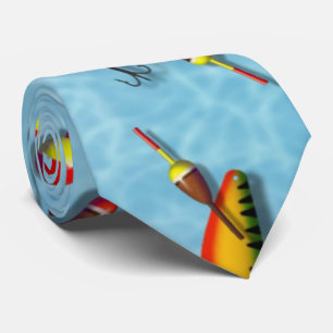 Cravate Necktie - Bobs de pêche et leures