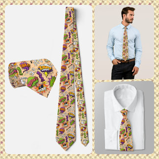 Cravate NECKTIE - Comic Sound Effect Images - Boom! Zap!