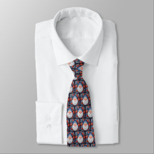 Cravate Necktie de Père Noël nordique