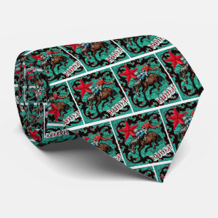 Cravate Necktie du Cowboy Bronder de Western Rodeo
