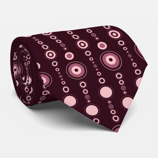 Cravate Necktie Motif Abstrait (Roulé)
