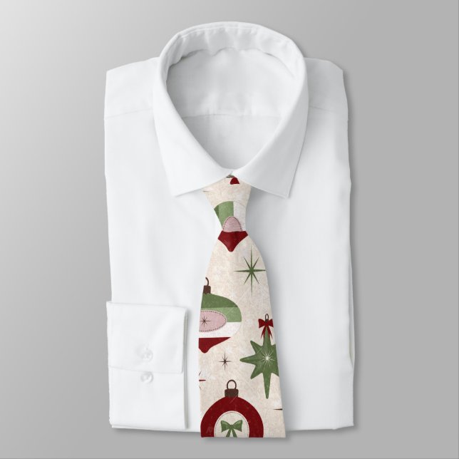 Cravate Necktie ornements de Noël (Attaché)