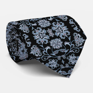Cravate Negra decoración azul