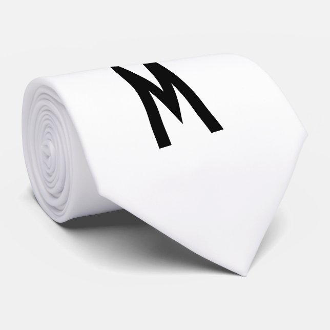 Cravate Neige blanche simple (Roulé)