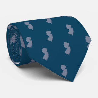 Cravate New Jersey State Tie Blue on Blue