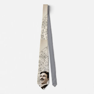 Cravate Nikola Tesla - Sourire - 369 Clé pour l'Univers