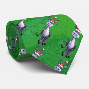 Cravate Noël aux ânes