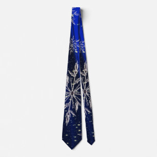 Cravate Noël bleu
