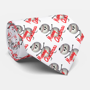 Cravate Noël de baseball