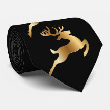 Noël Golden Reindeer Black Fêtes