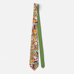 Cravate Noël Père Noël Sacs de cadeaux