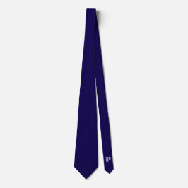 Cravate Nœud papillon bleu foncé personnalisé avec la lett