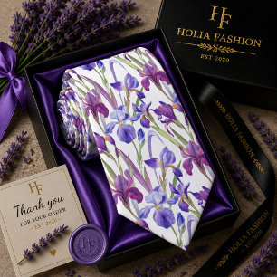 Cravate Nœud papillon lavande violet floral