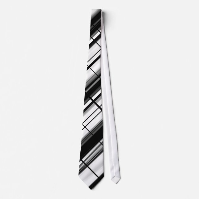 Cravate noir & blanc (Devant)