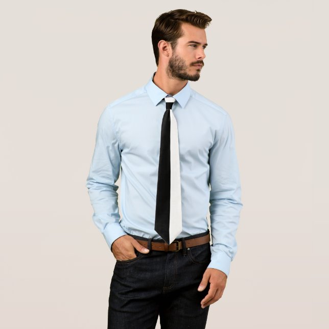 Cravate Noir et blanc (En situation)