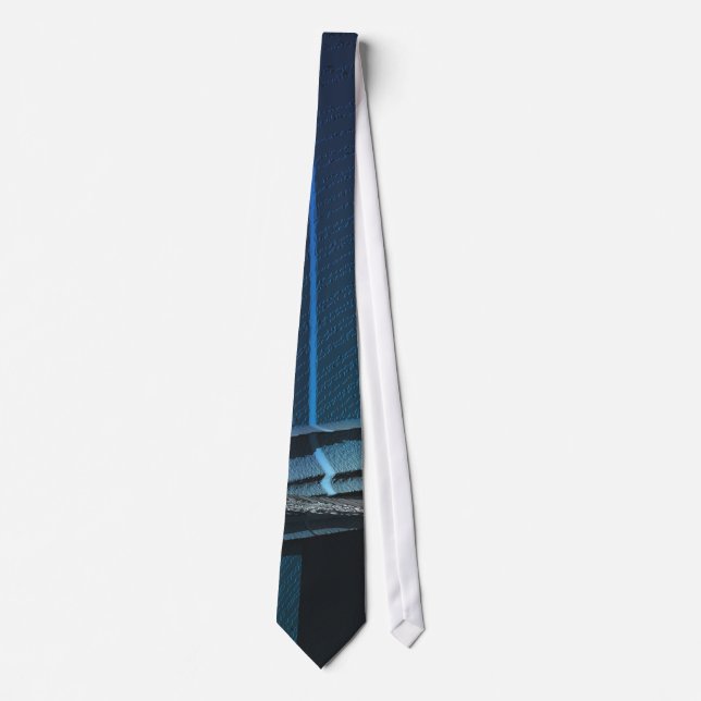 Cravate Noir et bleu (Devant)
