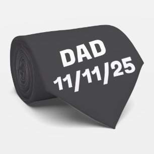 Cravate Noir Homme avec initial, Personnalisé DAD 