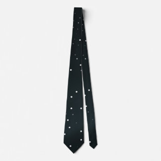 Cravate noire avec Motif élégant à points blancs