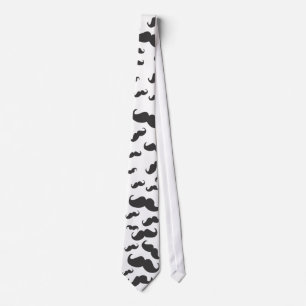 Cravate noire de moustache