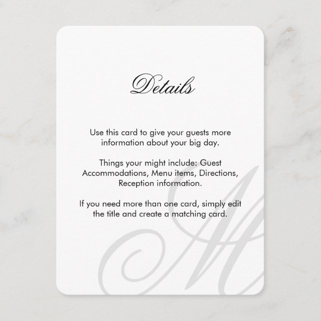 Cravate noire | Noir Blanc | Insérez carte (Devant)