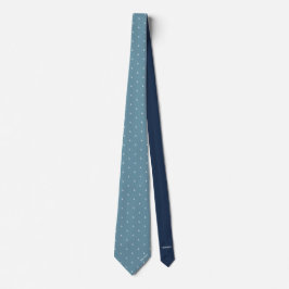 Cravate Nom personnalisé bleu foncé Citation monographique
