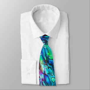 Cravate Nouveau motif de coquille de Paua Abalone de Nouve