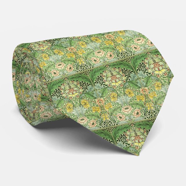 Cravate Nouveau Motif Fleurs (Roulé)