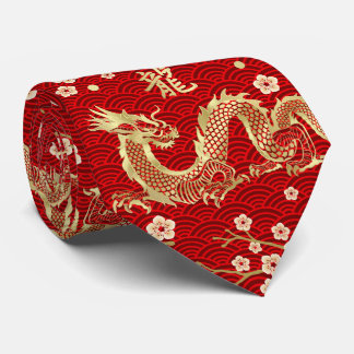 Cravate Nouvelle année chinoise du Dragon 2024