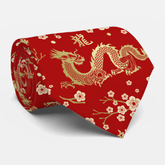 Cravate Nouvelle année chinoise du Dragon 2024