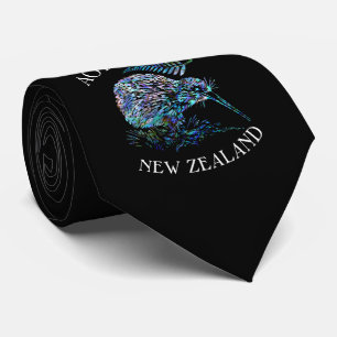 CRAVATE NOUVELLE-ZÉLANDE KIWI PAUA