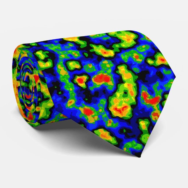Cravate Nuages radar (Roulé)