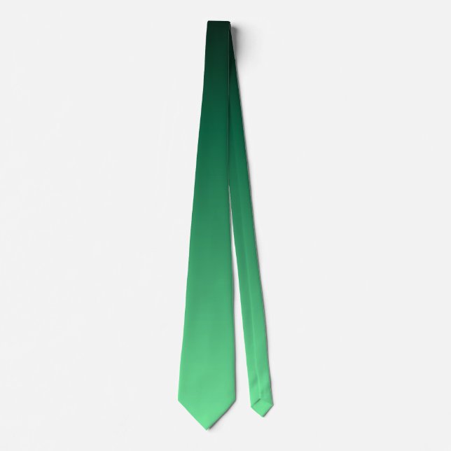 Cravate Nuances de vert émeraude  (Devant)