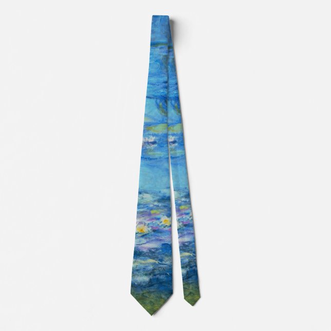 Cravate Nympheas Claude Monet Impressionnisme Art (Devant)