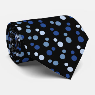 Cravate Océan Thème nautique Bleu Noir