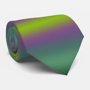 Cravate Ombre de dégradé de chaux vert pourpre