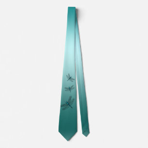 Cravate Ombre de dégradé vert de libellule