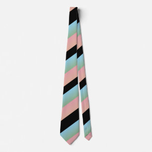 Cravate Ombre Pink Blue Green Multi Diagonal Stripes