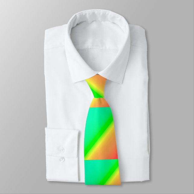 Cravate Ombre vert diagonale (Attaché)