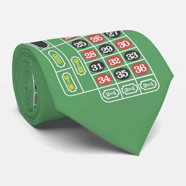 Cravate OPUS table Roulette - Double face (Roulé)