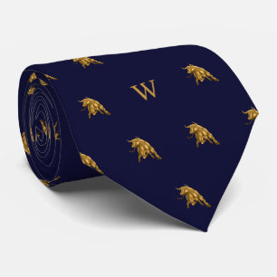 Cravate Or Métallurgique Ox Bull Monogrammes Initiales Ble