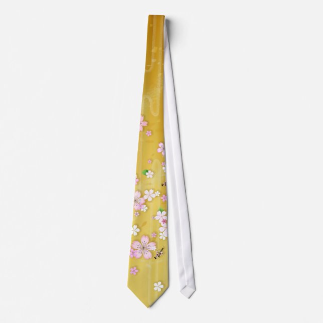Cravate Or Sakura Kimono :: (Devant)