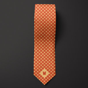 Cravate Orange Cog Décontracté