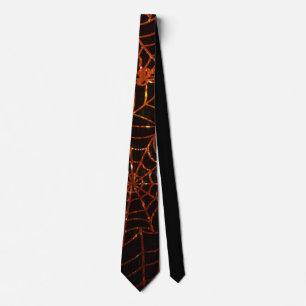 Cravate orange de scintillement de toiles
