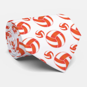 Cravate Orange et White 🏐 Volleyball