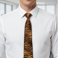 Orange Metallic Tiger Grille Fur