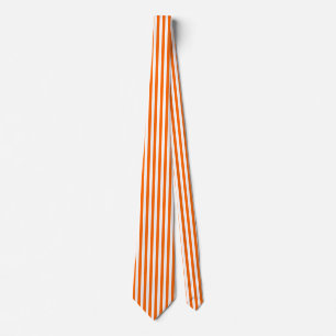 Cravate Orange Pinstripe