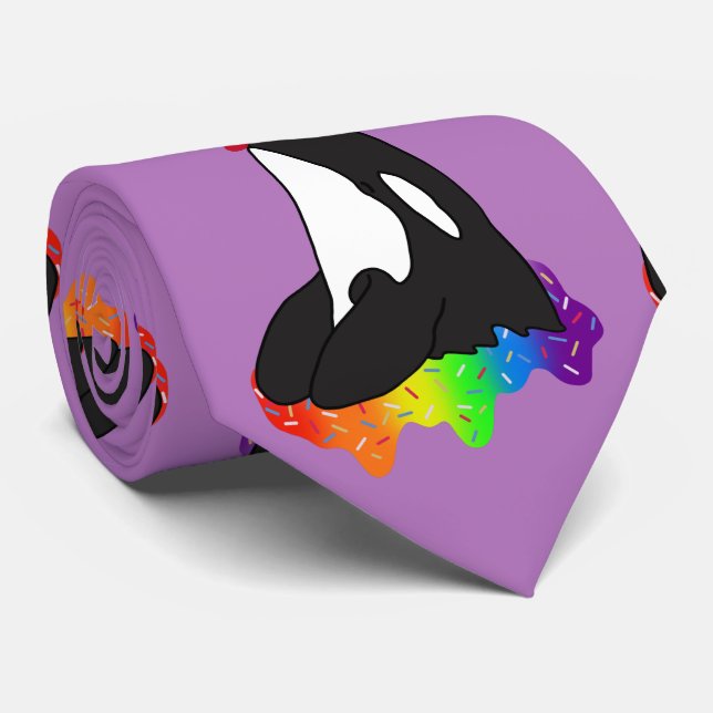 Cravate Orca Killer Whale (Roulé)