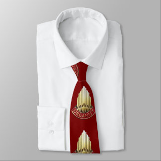 Cravate Organiste Rouge Foncé