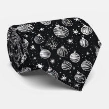 Ornements de Noël en Noir & Blanc Art